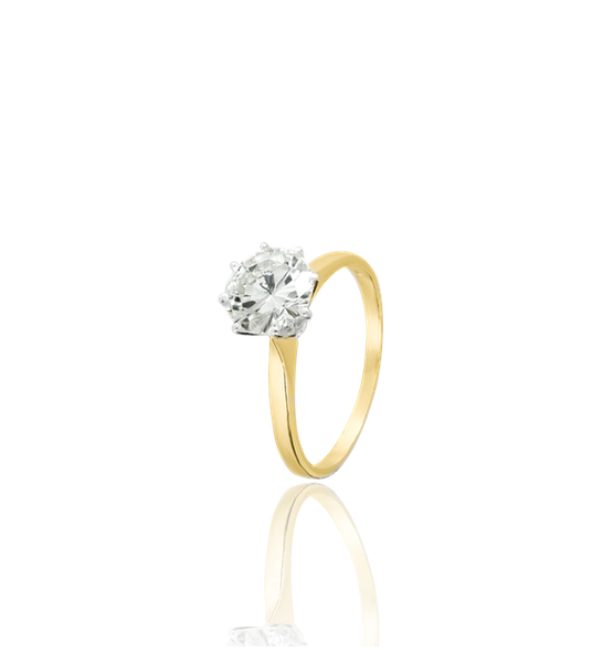 Buy GP Italian Garden Collection Multi Diamond Butterfly Ring , Multi Diamond  Ring ,Vermeil YG and Platinum Over Sterling Silver Ring 0.50 ctw (Size  10.0) at ShopLC.